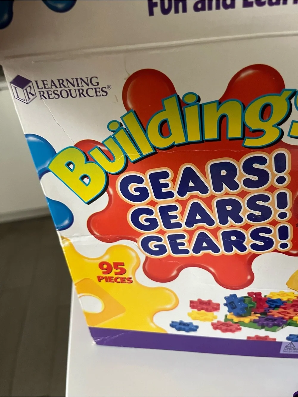 Learning resources gears gears gears.  Promotes STEM skills. Ages 3+